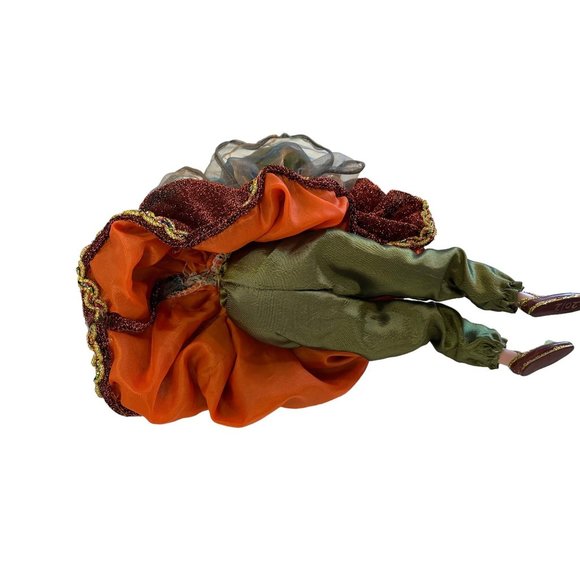 Vintage ENCHANTED FAIRY Figurine Woodland Autumn Fall Leaves Height Handmade 13" - Picture 5 of 8